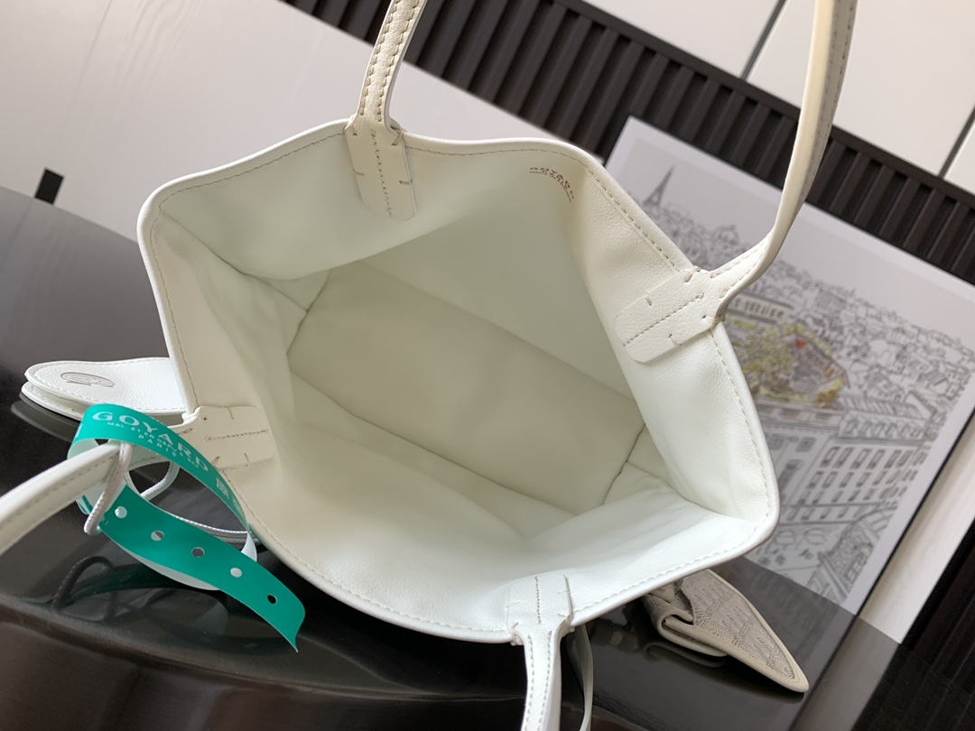 Anjou Mini Reversible Tote Bag In White